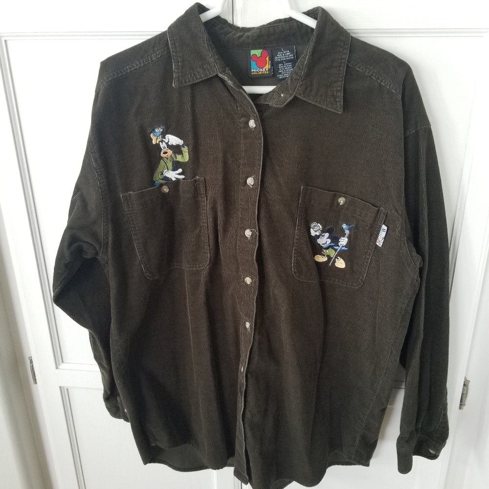 Vintage Disney Unlimited Cordray Button Up Long Sleeve Shirt